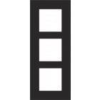 161-76300-Afdekplaat 3-voudig 60mm Black Coated 161-76300-Niko