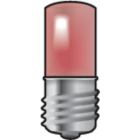 170-37003-Lamp E10 / Led Rood  170-37003-Niko