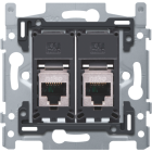 170-65256-Inbouwraam 2 x RJ45 STP CAT5E schroef  170-65256-Niko