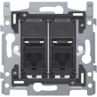 170-65262-Inbouwraam 2 x RJ45 UTP CAT6 schroef  170-65262-Niko