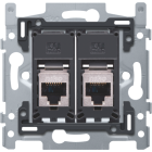 170-65267-Inbouwraam 2 x RJ45 STP CAT6 schroef  170-65267-Niko