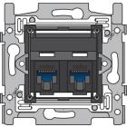 170-65362-Inbouwraam 2 x RJ45 UTP CAT6 schroef  170-65362-Niko