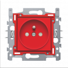 199-66100-Stopcontact set 21mm Red 199-66100-Niko