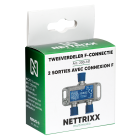 NTX200141-Tweeverdeler F-connectie 5-1218 Mhz Coax-splitter-Nettrixx Multimedia
