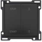 200-65905-Knoppen Rolluikschakelaar Piano Black Coated 200-65905-Niko