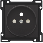 200-66101-Centraalplaat stopcontact 21mm Piano Black Coated 200-66101-Niko