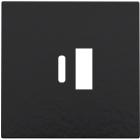 NIK20068002-Centraalplaat USB-lader Piano Black Coated 200-68002-Niko