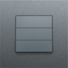 220-51006-Home Control Zesvoudige Drukknop Alu Grey Coated 220-51006-Niko