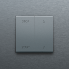 220-65905-Knoppen Rolluikschakelaar Alu Grey Coated 220-65905-Niko