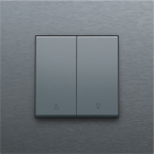 220-65914-Knoppen Tweevoudige Rolluikschakelaar Alu Grey Coated 220-65914-Niko