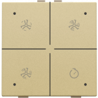 221-52054-Home Control Ventilatie + LED Alu Gold Coated 221-52054-Niko