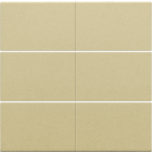221-60050-Afwerkingsset 6-voudige drukknop 24V Alu Gold Coated 221-60050-Niko