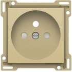 221-66601-Centraalplaat Stopcontact 28,5mm Alu Gold Coated 221-66601-Niko