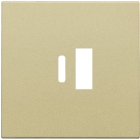 NIK22168002-Centraalplaat USB-lader Alu Gold Coated 221-68002-Niko