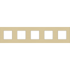 221-76005-Afdekplaat 5-voudig 71mm Alu Gold Coated 221-76005-Niko