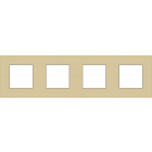 221-76400-Afdekplaat 4-voudig 71mm Alu Gold Coated 221-76400-Niko