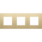 221-76700-Afdekplaat 3-voudig 71mm Alu Gold Coated 221-76700-Niko