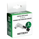 NTX400107-CAT6A STP RJ45 connector Toolless Angled - 2 stuks -Nettrixx Multimedia