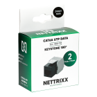 NTX400110-CAT6A UTP Data Keystone 180° ZWART - 2 stuks-Nettrixx Multimedia
