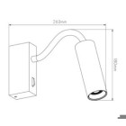 FAN4014354-Leeslamp 4w 2700K WIT + schakelaar-Fantasia