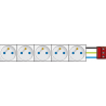 5 x Contactdoos 2P+A 45 x 45  06-005