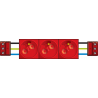 3 x Contactdoos 2P+A 45 x 45/Sleutel  06-013-20