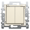 Serieschakelaar set Creme 100-61500
