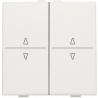 Toets 2X RF / Bus O/N White 101-00010