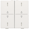 Toets 2X met lens O-N White 101-00036