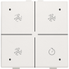 Home Control Ventilatie + LED White 101-52054