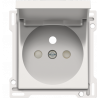 Centraalplaat Stopcontact + Klapdeksel White 101-66603