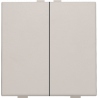 Home Control Tweevoudige Drukknop Light Grey 102-51002