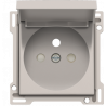 Centraalplaat Stopcontact + Klapdeksel Light Grey 102-66603