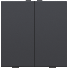 Home Control Tweevoudige Drukknop Athracite 122-51002