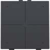 Home Control Viervoudige Drukknop + LED Athracite 122-52004