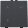 Home Control Ventilatie + LED Athracite 122-52054