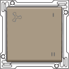 Toets met ventilatieaanduiding Bronze 123-61106