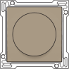 Afwerkingsset Draaischakelaar Bronze 123-65926