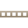 Afdekplaat 5-voudig 71mm Bronze 123-76005