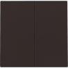 Set Tweevoudige Drukknop Dark Brown 124-31004