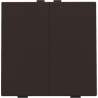 Home Control Tweevoudige Drukknop Dark Brown 124-51002