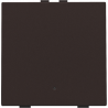 Home Control Drukknop + LED Dark Brown 124-52001