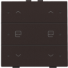 Home Control Dubbele Motorsturing + LED Dark Brown 124-52036
