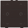 Home Control Dubbele Dimbediening + LED Dark Brown 124-52046