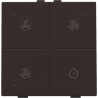 Home Control Ventilatie + LED Dark Brown 124-52054