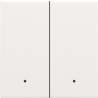 Set TweevoudigDrukknop Feedb White Coated 154-32004