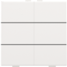 Home Control Zesvoudige Drukknop White Coated 154-51006