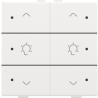 Home Control Dubbele Dimbediening + LED White Coated 154-52046