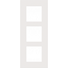 Afdekplaat 3-voudig 60mm White Coated 154-76300