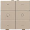 Home Control Dubbele Dimbediening Champagne Coated 157-51046